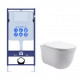 SET AQUATEK КЛАССИК (рама AQUATEK Standard INS-0000012(без клавиши и крепежа)+унитаз КЛАССИК AQ1111-00 с тонким сиденьем soft-close