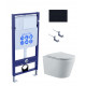 SET AQUATEK ВЕГА-1905-017 (рама AQUATEK Standard INS-0000012 с клавишей KDI-0000017 и крепежом KKI-0000002+унитаз ВЕГА AQ1905-00 с тонким сиденьем sc