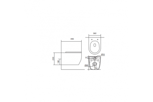 Set AQUATEK ЕВРОПА (рама AQUATEK Standard INS-0000012+звукоизоляционная прокладка+унитаз ЕВРОПА AQ1106-00+тонкое сиденье с механизмом плавного закрыва