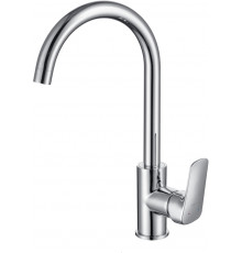 Смеситель для кухни AQUATEK ВЕГА AQ1082CR, полукруглый излив