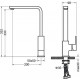Смеситель для кухни AQUATEK ЛИБРА, хром AQ1680CR