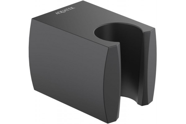 Держатель ручного душа AQUATEK, матовый черный AQ2403MB
