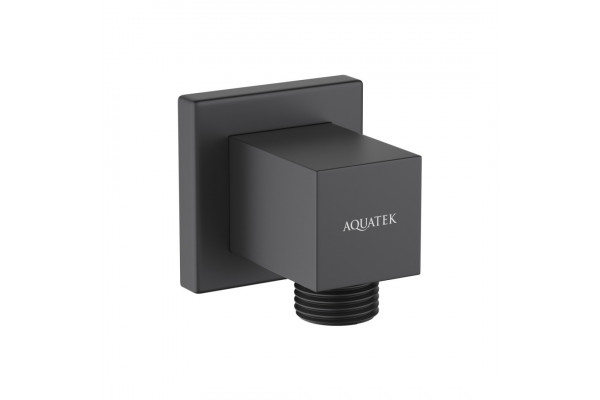 Шланговое подсоединение AQUATEK, матовый черный AQ2458MB