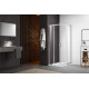 AQ ARI KV 09020CH Душевой уголок квадратный, двери раздвижные 900x900x2000 профиль хром, стекло прозрачное