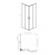 AQ ARI KV 09020CH Душевой уголок квадратный, двери раздвижные 900x900x2000 профиль хром, стекло прозрачное
