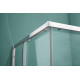 AQ ARI KV 09020CH Душевой уголок квадратный, двери раздвижные 900x900x2000 профиль хром, стекло прозрачное