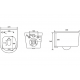 SET AQUATEK МИЯ 4в1 (рама AQUATEK Standard INS-0000012+ кркпеж KKI-0000002+клавиша KDI-0000022+унитаз МИЯ AQ2004-00 с тонким сиденьем soft-close