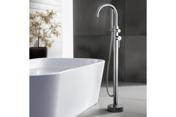 Смеситель для ванны напольный AQUATEK ЕВРОПА, хром AQ1345CR