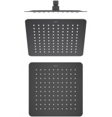Верхний душ AQUATEK, квадратный 250*250*2 мм, матовый черный AQ2072MB