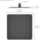 Верхний душ AQUATEK, квадратный 250*250*2 мм, матовый черный AQ2072MB