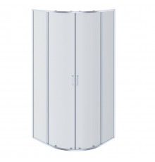 AQ NAA 2142-90 Душевой уголок 1/4 круга, двери раздвижные 900x900x2000, профиль хром, стекло прозрачное