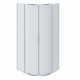 AQ NAA 2142-90 Душевой уголок 1/4 круга, двери раздвижные 900x900x2000, профиль хром, стекло прозрачное
