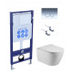 SET AQUATEK БЕТТА KDI18(рама AQUATEK Standard INS-0000012 с клавишей KDI-0000018 и крепежом KKI-0000002+унитаз БЕТТА AQ1253W-00 с тонким сиденьем soft