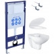 SET Комплект 4 в 1 (Aquatek рама Standart INS-0000012 с крепежом KDI-0000002 + Grohe Bau Ceramic унитаз 39427000 с сиденьем (с микролифтом) 39493000)