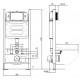 SET Комплект 4 в 1 (Aquatek рама Standart INS-0000012 с крепежом KDI-0000002 + Grohe Bau Ceramic унитаз 39427000 с сиденьем (с микролифтом) 39493000)