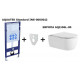 Set AQUATEK ЕВРОПА (рама AQUATEK Standard INS-0000012+звукоизоляционная прокладка+унитаз ЕВРОПА AQ1106L-00+тонкое сиденье с механиз