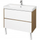 1A2519K0SDZ90 Набор: 1A251901SDZ90 Тумба-умывальник Сканди 90 Бел/Дуб Рустикальный/ 1WH501629 Раковина Адриана 90