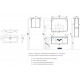 1A2063K1SH010 Набор: 1A206301SH010 Тумба-умывальник Шерилл 105/ 1A71323KSH010 Раковина Шерилл