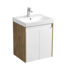 1A2788K0SDZ90 Набор: 1A278801SDZ90 Тумба-умывальник Сканди Doors 55 Бел/Дуб Рустикальный/1WH501620 Раковина Адриана 55