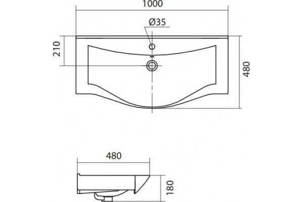 Раковина Акватон Беверли-100 1WH302502