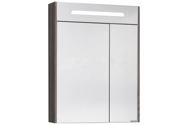 Зеркальный шкаф Aquaton Сильва 60 дуб макиато 1A216202SIW50