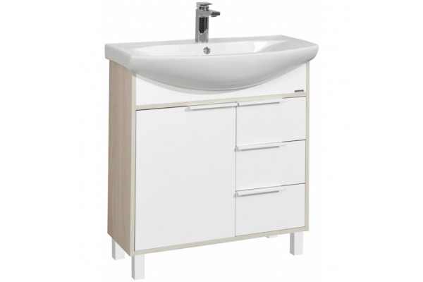 1A2154K1RIB90 Набор: 1A215401RIB90 Тумба-умывальник Рико 80/ 1WH207783 Раковина Смайл 80