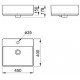 Раковина Aquaton Geometry 450х400 белая WQ8A37000000004