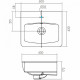 1A2578K0AHB20 Набор: 1A257801AHB20 Тумба-умывальник Кантри 50 Бел/Дуб Верона/ 1WH302184 Раковина НЕО-50