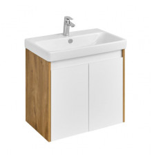 1A2789K0SDZ90 Набор: 1A278901SDZ90 Тумба-умывальник Сканди Doors 70 Бел/Дуб Рустикальный/1WH501628 Раковина Адриана 70