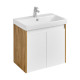 1A2789K0SDZ90 Набор: 1A278901SDZ90 Тумба-умывальник Сканди Doors 70 Бел/Дуб Рустикальный/1WH501628 Раковина Адриана 70