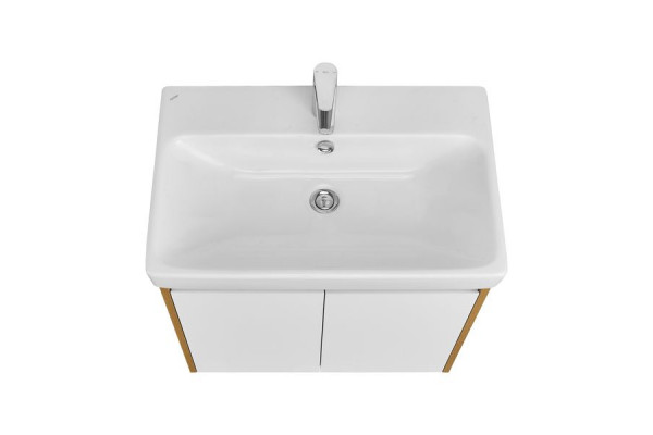 1A2789K0SDZ90 Набор: 1A278901SDZ90 Тумба-умывальник Сканди Doors 70 Бел/Дуб Рустикальный/1WH501628 Раковина Адриана 70