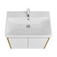 1A2789K0SDZ90 Набор: 1A278901SDZ90 Тумба-умывальник Сканди Doors 70 Бел/Дуб Рустикальный/1WH501628 Раковина Адриана 70