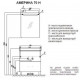 1A1693K1AM010 Набор: 1A169301AM010 Тумба-умывальник Америна 70 Н/ 1WH302083 Раковина Тигода