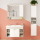 1A2375K0FAX10 Набор: 1A237501FAX10 Тумба-умывальник Флай 100 Бел Дуб КРАФТ/ 1WH302249 Раковина Миранда 100