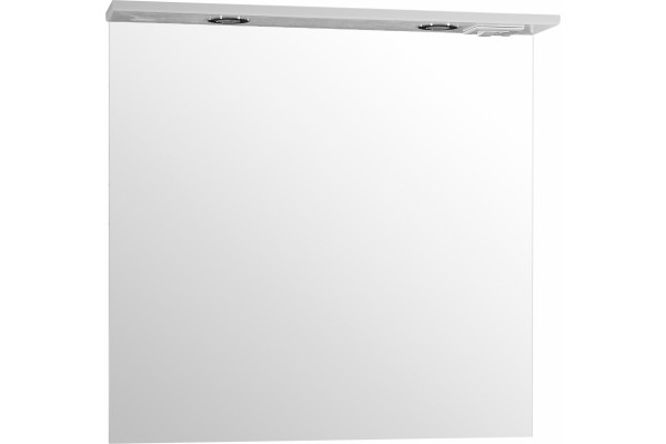 Зеркало ASB-Mebel Коста 80 ясень белый прямоугольное, с подсветкой