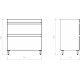 Тумба с раковиной ASB-Mebel Коста 80 светлый орех, с ящиками,  в современном стиле