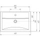 Тумба с раковиной ASB-Mebel Коста 60 ясень белый, с ящиками,  в современном стиле