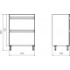 Тумба с раковиной ASB-Mebel Коста 60 светлый орех, с ящиками,  в современном стиле