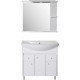 Мебель для ванной ASB-Mebel Орхидея 80 белая, северное дерево, подвесная, с доводчиками