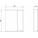 Зеркало-шкаф ASB-Mebel Бари 60-2.2 с полками, прямоугольное, с доводчиками