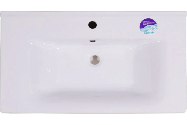 Тумба с раковиной ASB-Mebel Бари 80-2.2 белая, с ящиками, с доводчиками