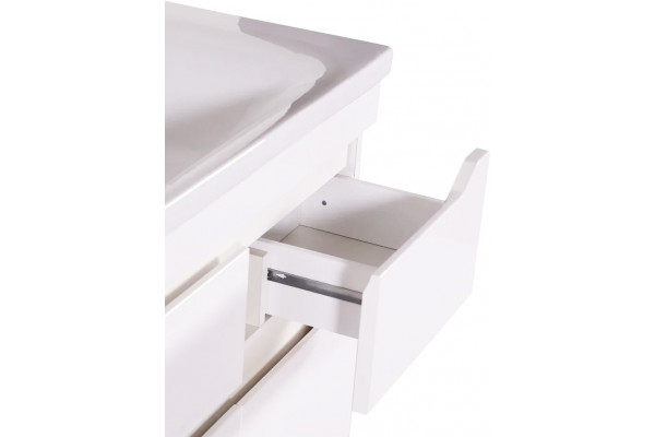 Мебель для ванной ASB-Mebel Бари 80-2.2 белая подвесная, с ящиками