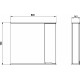 Зеркало-шкаф ASB-Mebel Бари 80-2.2 с полками, прямоугольное, с доводчиками