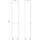 Шкаф-пенал ASB-Mebel Бари 35 R белый с дверками, правый