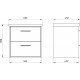 Мебель для ванной ASB-Mebel Монца 60 дуб золотой подвесная, матовая