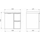 Тумба с раковиной ASB-Mebel Лавре 60 дуб бардолино, белый, подвесная, матовая