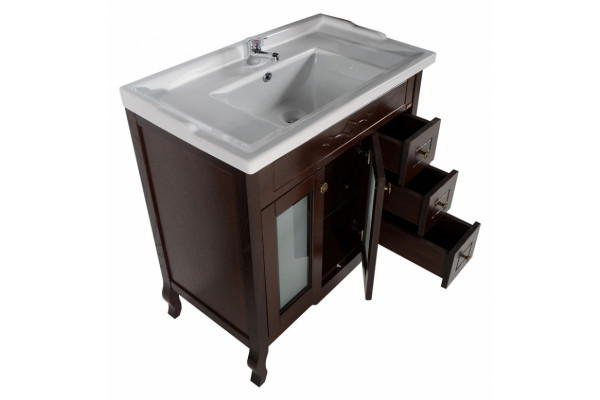 Мебельная раковина ASB-Woodline Melana 800-F80 цвет белый, на тумбу
