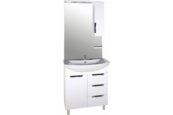 Мебель для ванной ASB-Mebel Мессина 70 с подсветкой, ручки хром