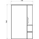 Мебель для ванной ASB-Mebel Мессина 70 с подсветкой, ручки хром
