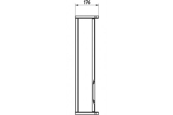 Мебель для ванной ASB-Mebel Мессина 60 с подсветкой, ручки хром